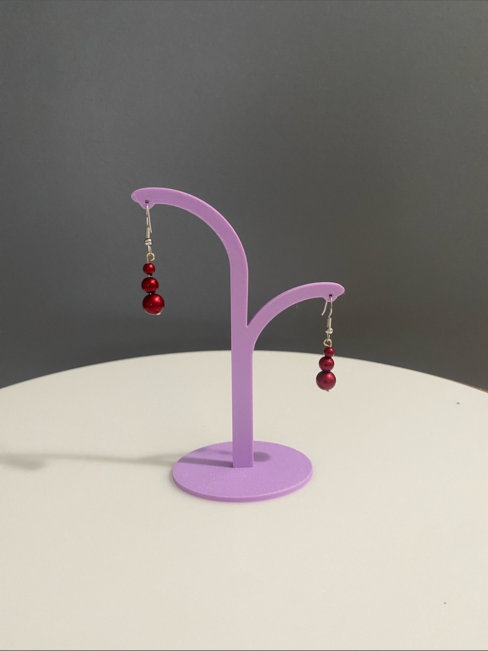 Classic Red Bead Drop Earrings - Women's Jewelry